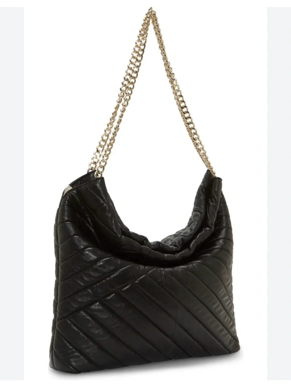 NWT Vince Camuto Black Quilted Leather Bag